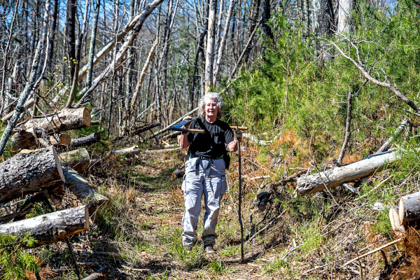 Team Conasauga trail clearing Horseshoe Bend Trail April 3rd 2021